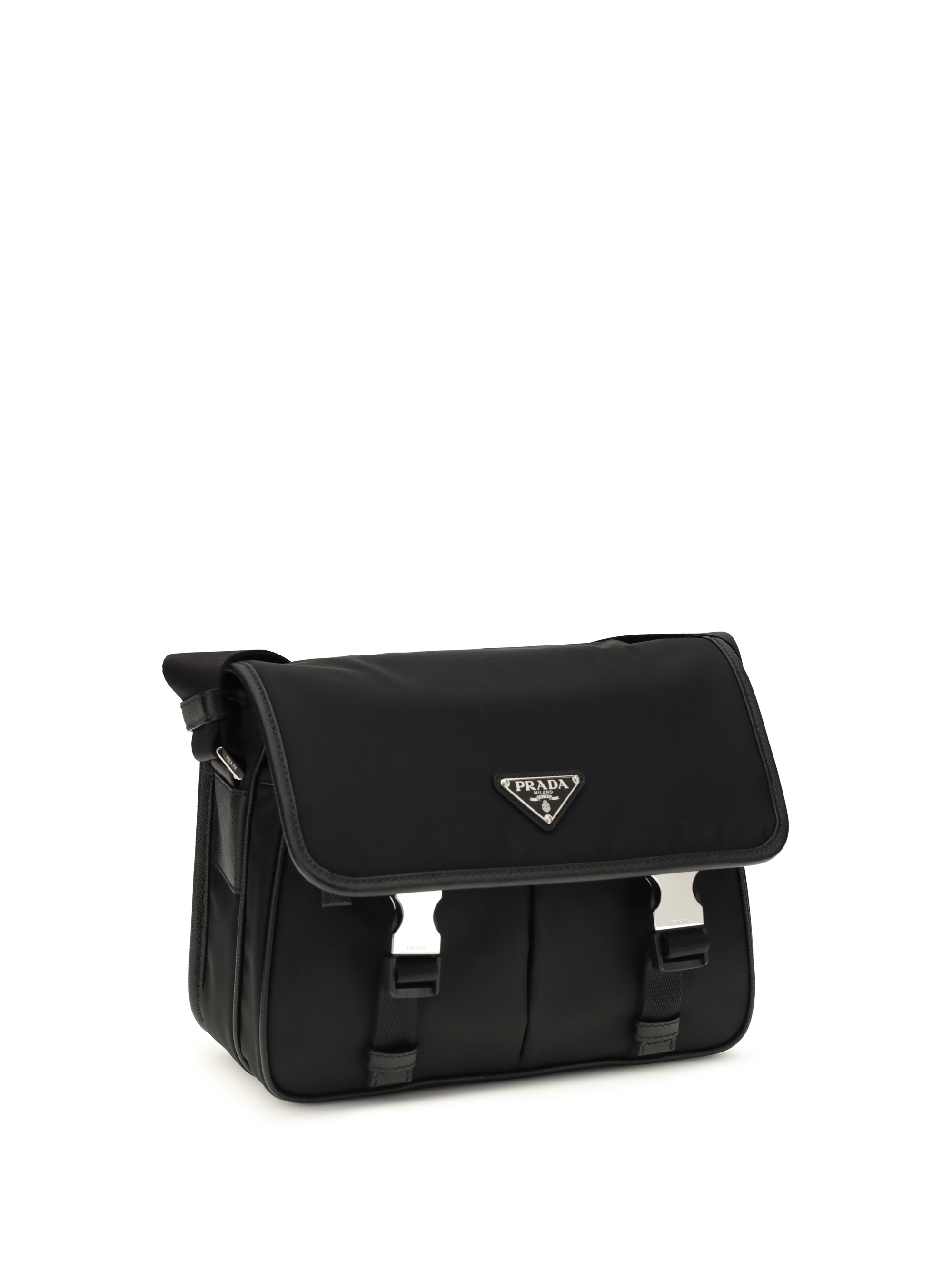 Re-Nylon and Saffiano Shoulder Bag