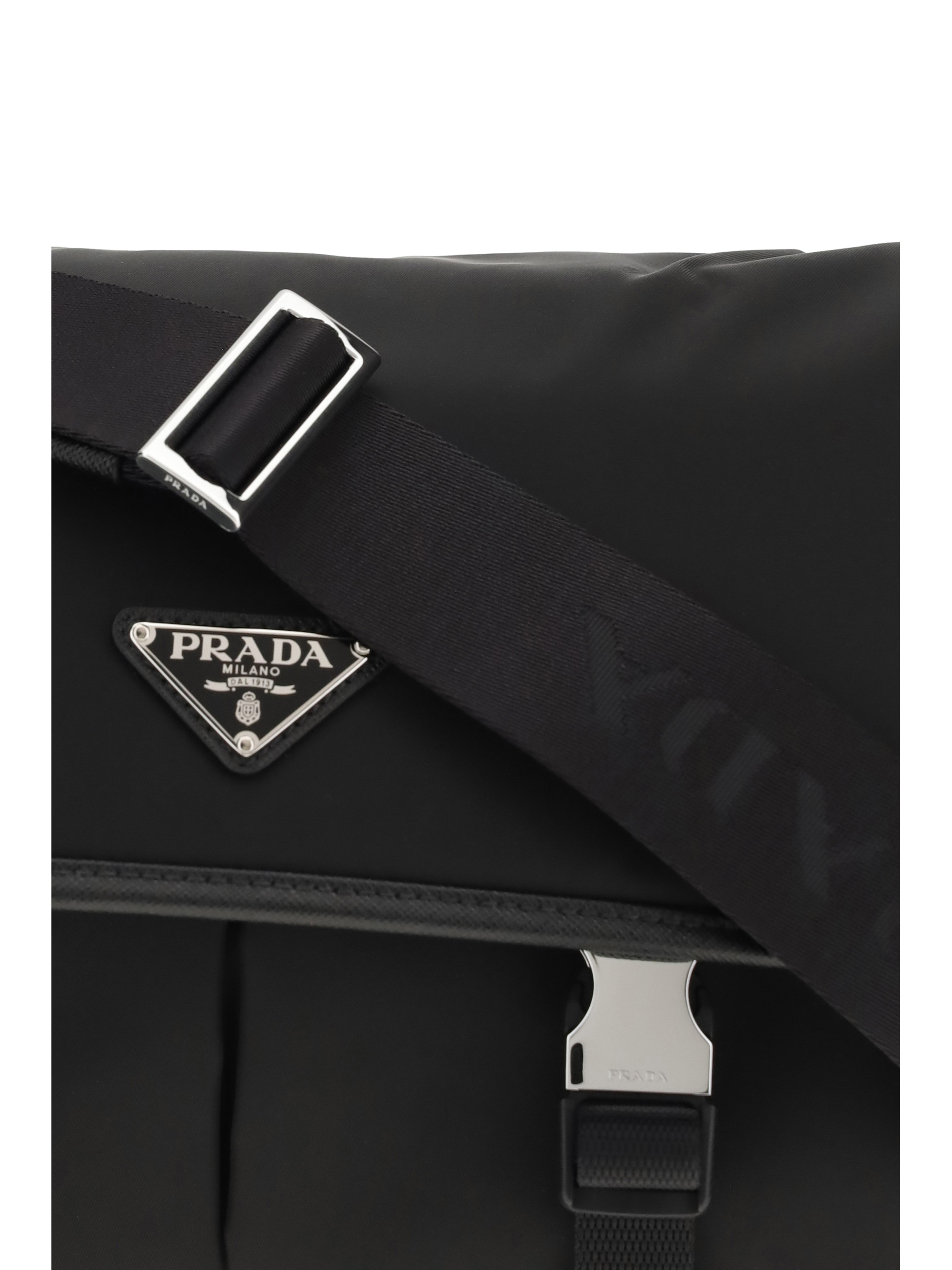 Re-Nylon and Saffiano Shoulder Bag