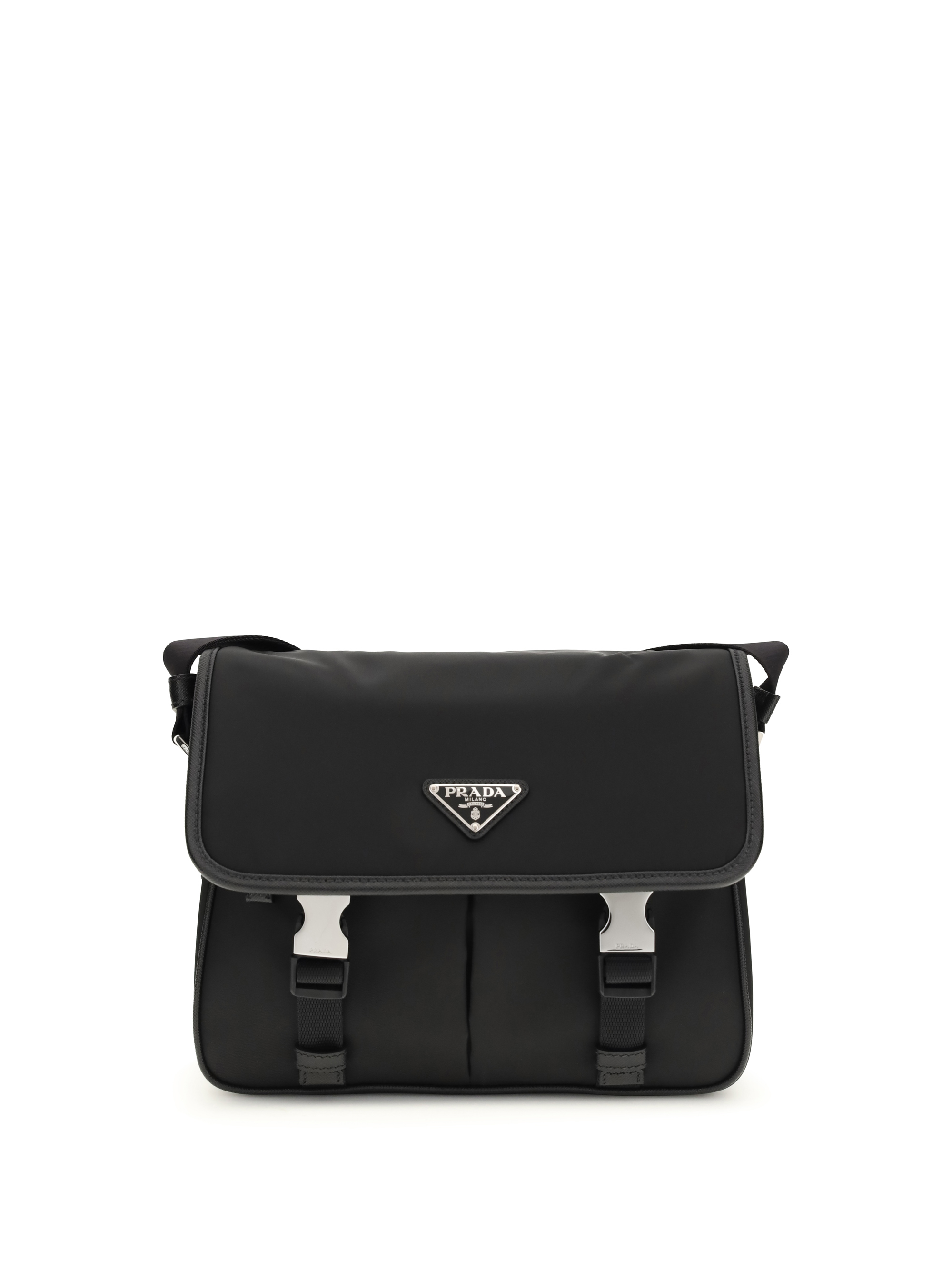 Re-Nylon and Saffiano Shoulder Bag