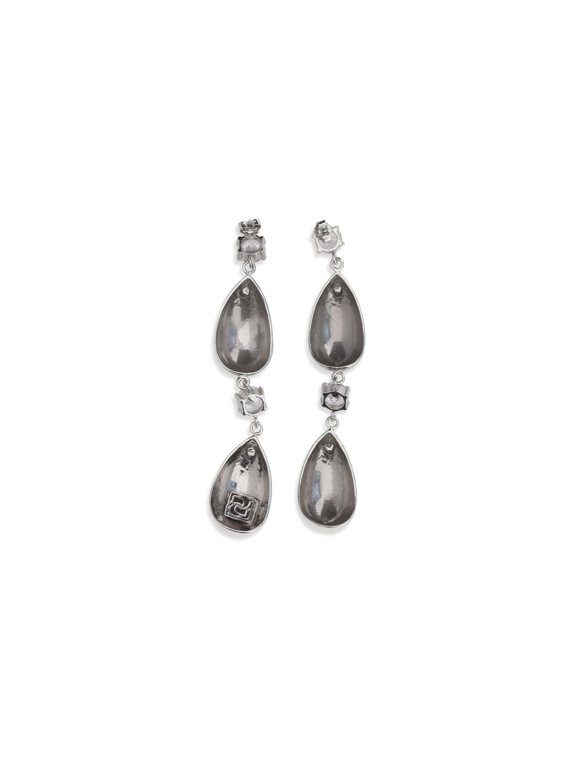 RE26 EARRINGS 05 RHODIUM