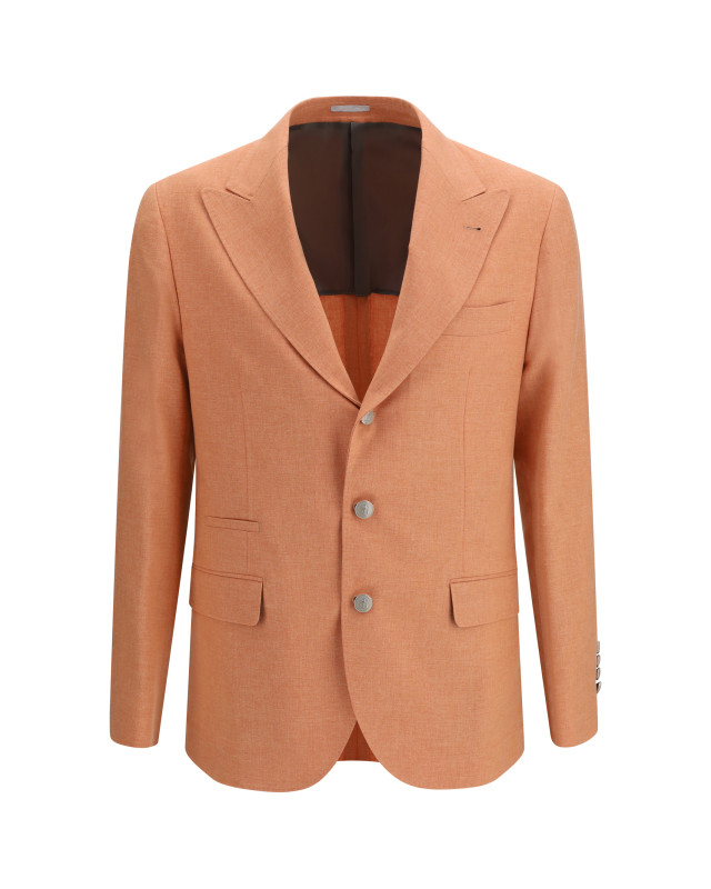 Deconstructed Jacket in mouliné fabric