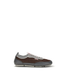 Leather and mesh Sneakers by Fendi