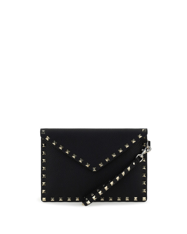Rockstud Pouch in leather