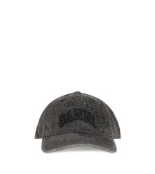 Baseball Cap in embroidered denim