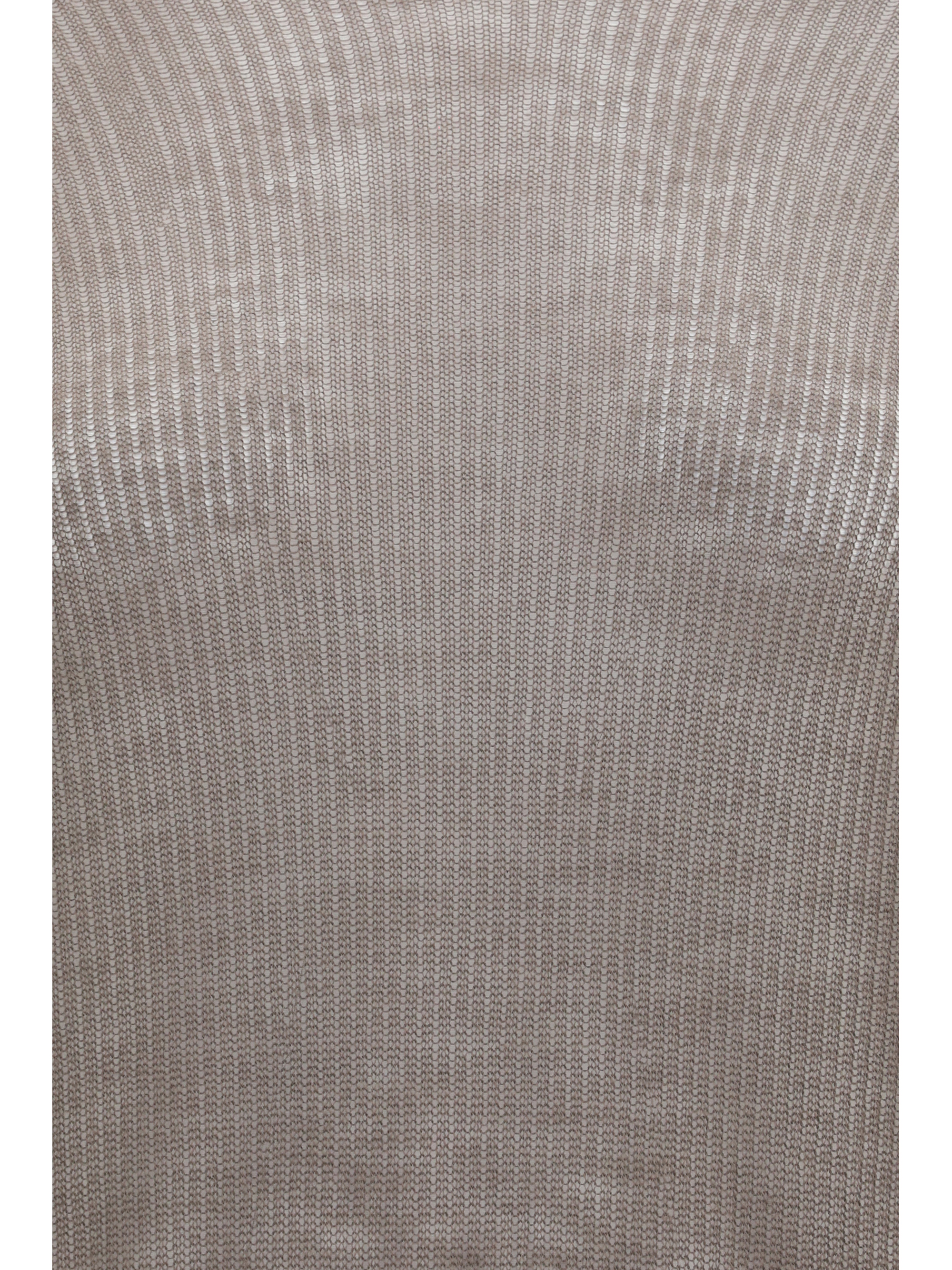 Semi-sheer knit Hoodie