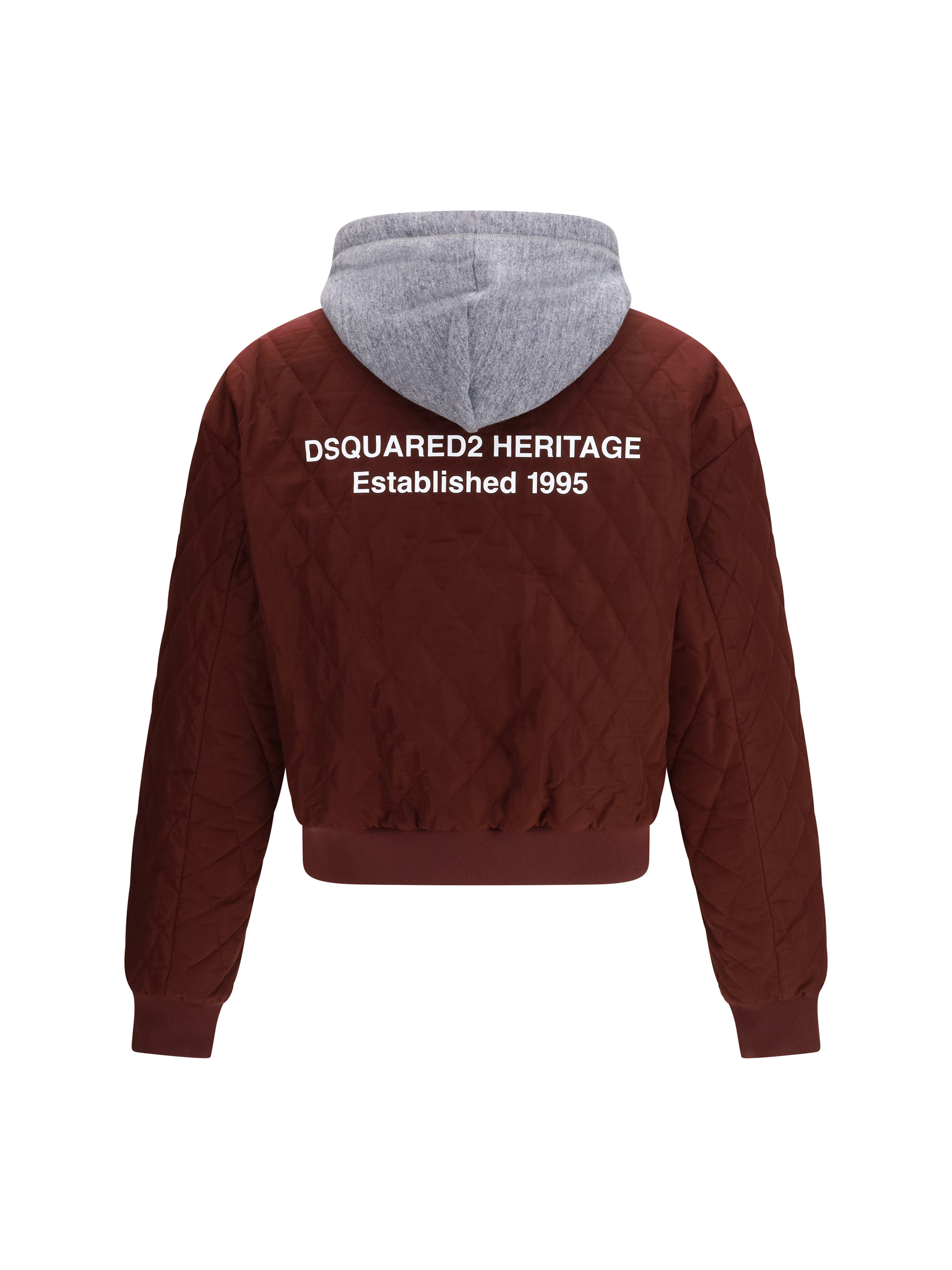 Quilted hooded Bomber Jacket