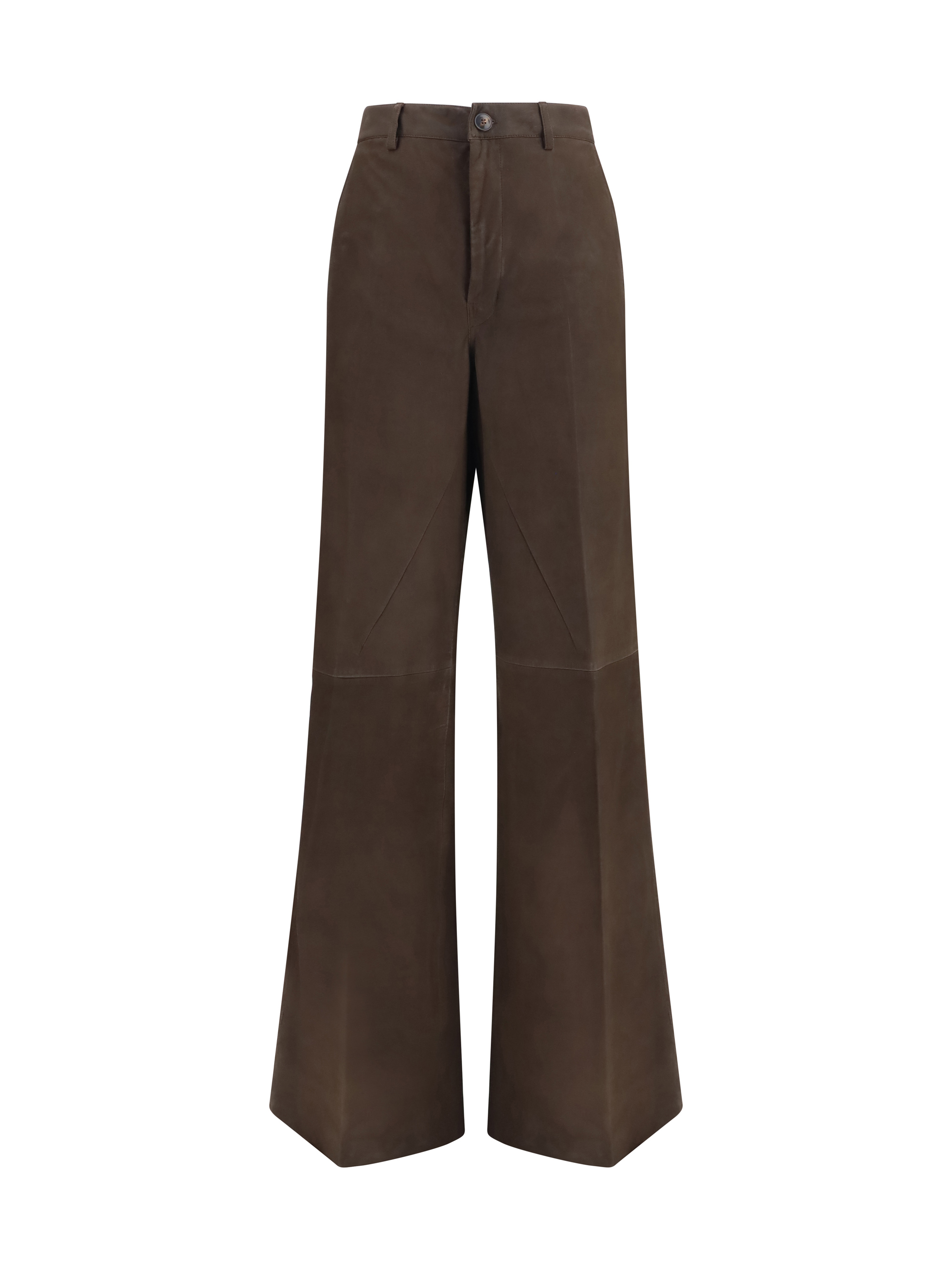 Wide-leg suede Pants