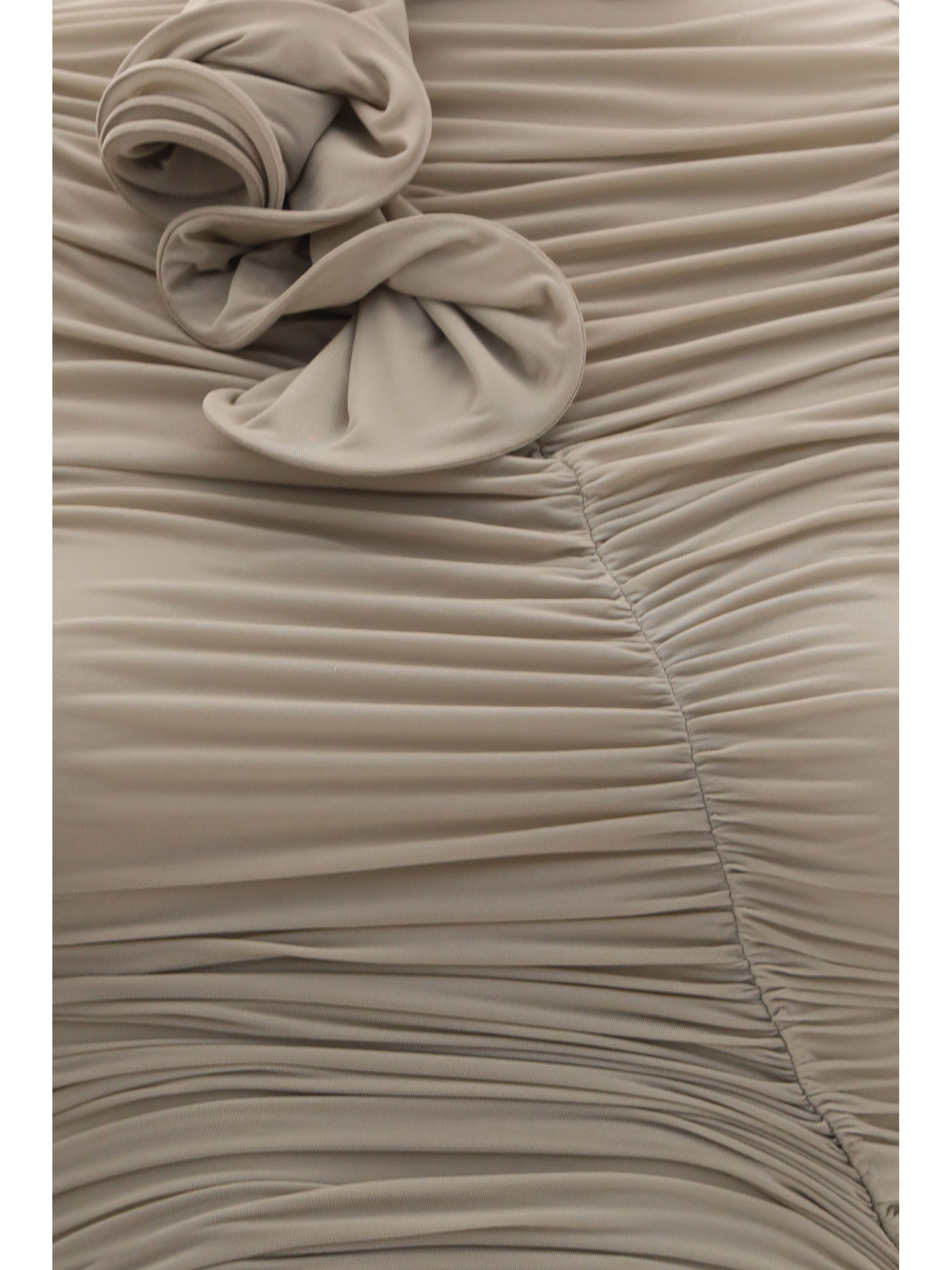 Draped high-neck Dress