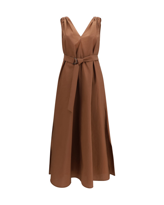 Cotton poplin Dress Precious Shoulder Detail