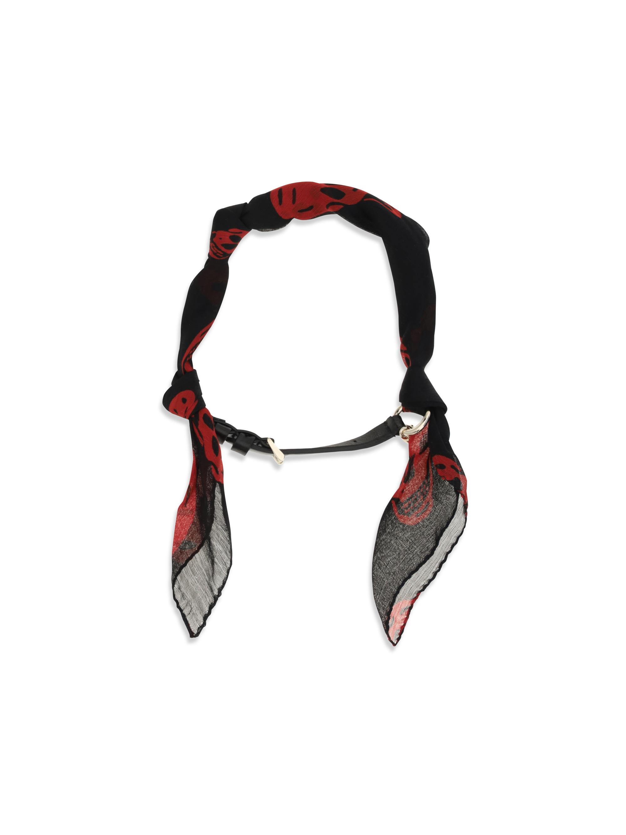 Double-wrap Skull Scarf Bracelet