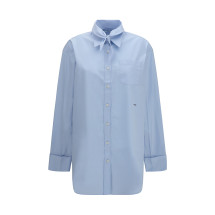 Oversized Shirt with pocket and embroidered logo