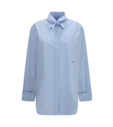 Oversized Shirt with pocket and embroidered logo