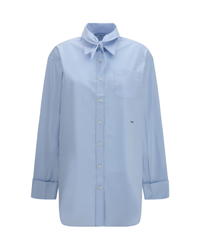 Oversized Shirt with pocket and embroidered logo