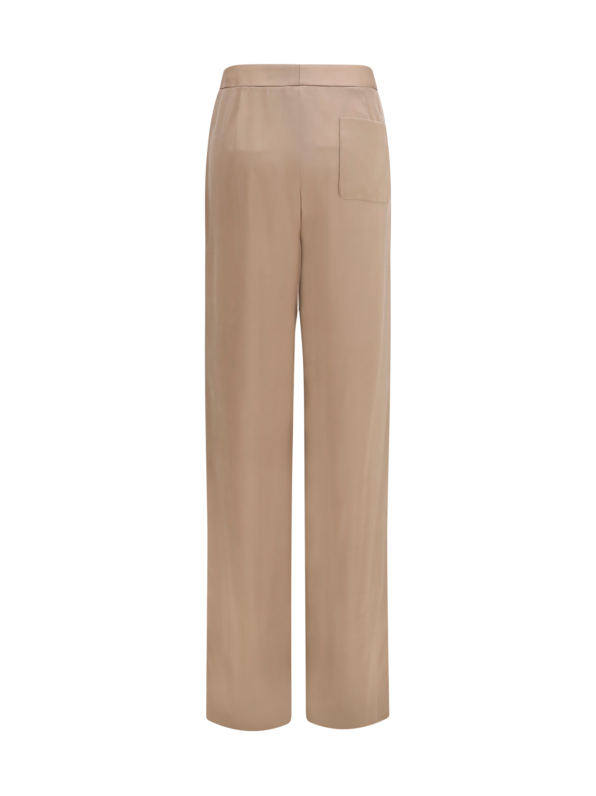 Straight silk Pants