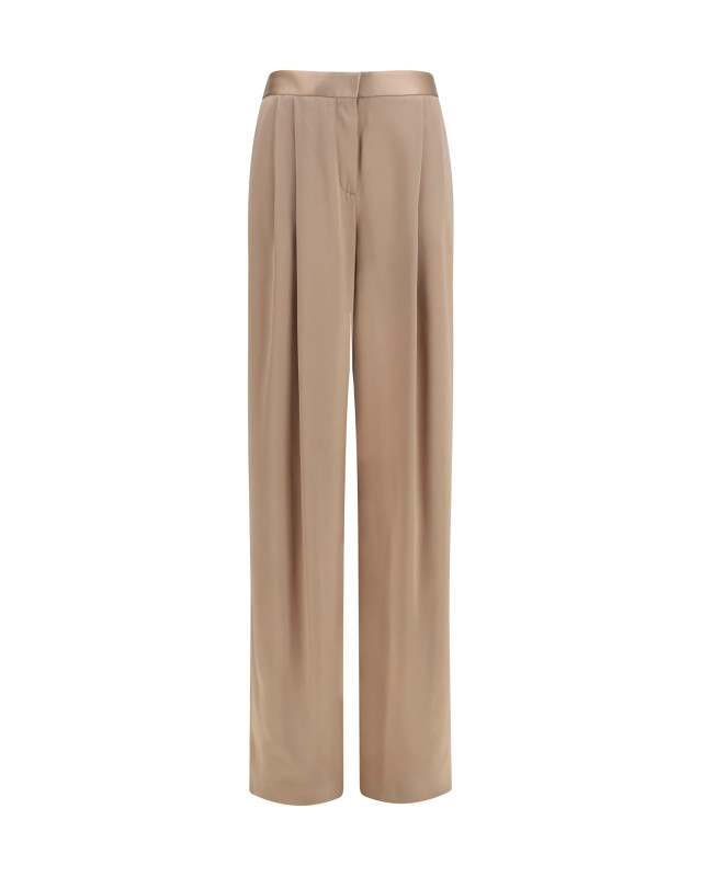 Straight silk Pants