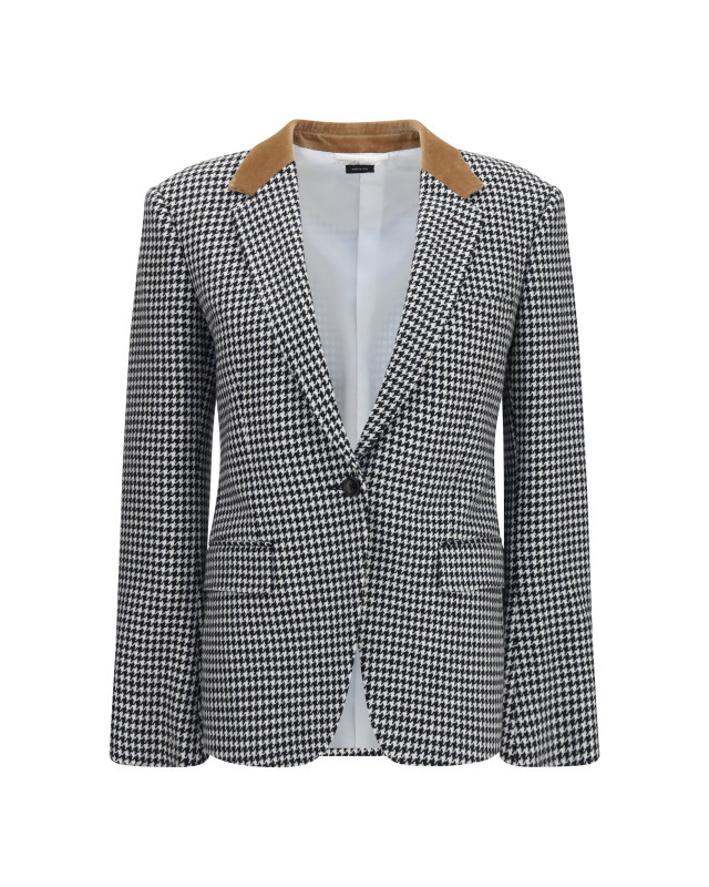 Houndstooth cashmere Jacket