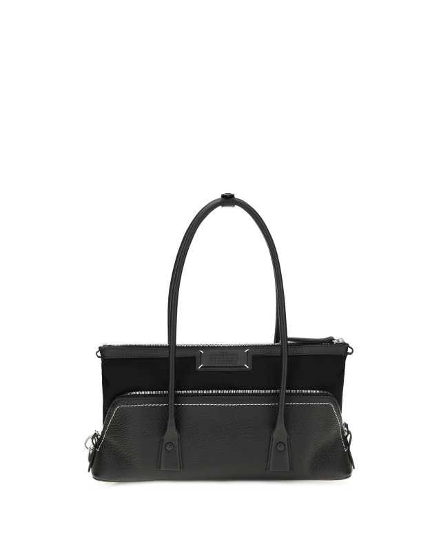 5AC Shoulder Bag in leather with logo