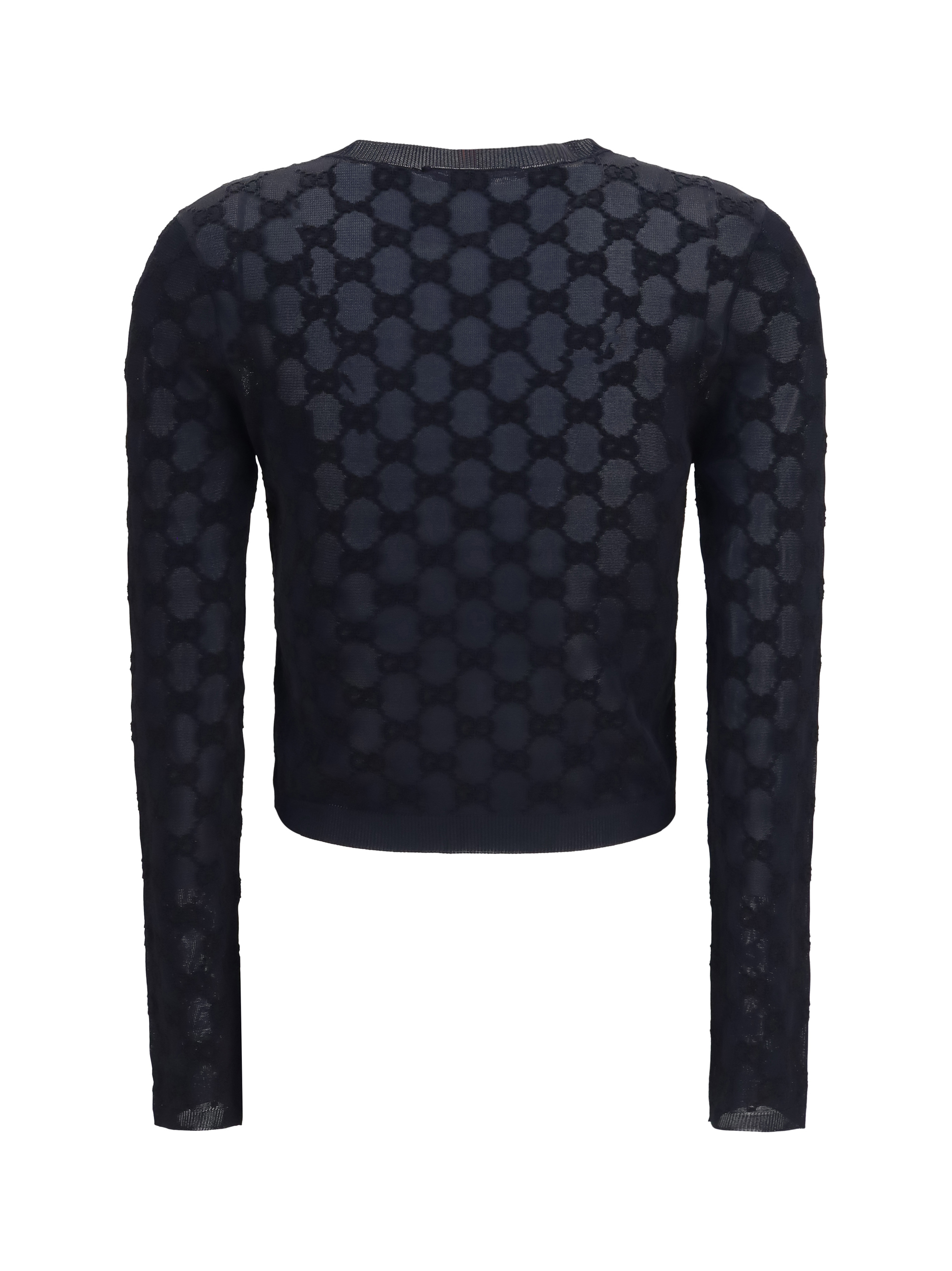 GG all-over viscose crepe Cardigan