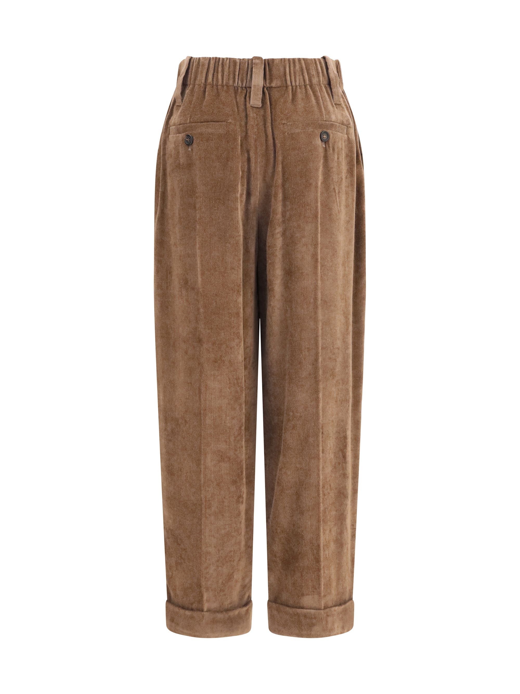 Elasticated viscose and cashmere Pants