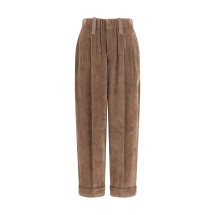 Elasticated viscose and cashmere Pants