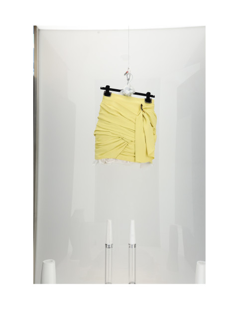 DRAPED MINI SKIRT