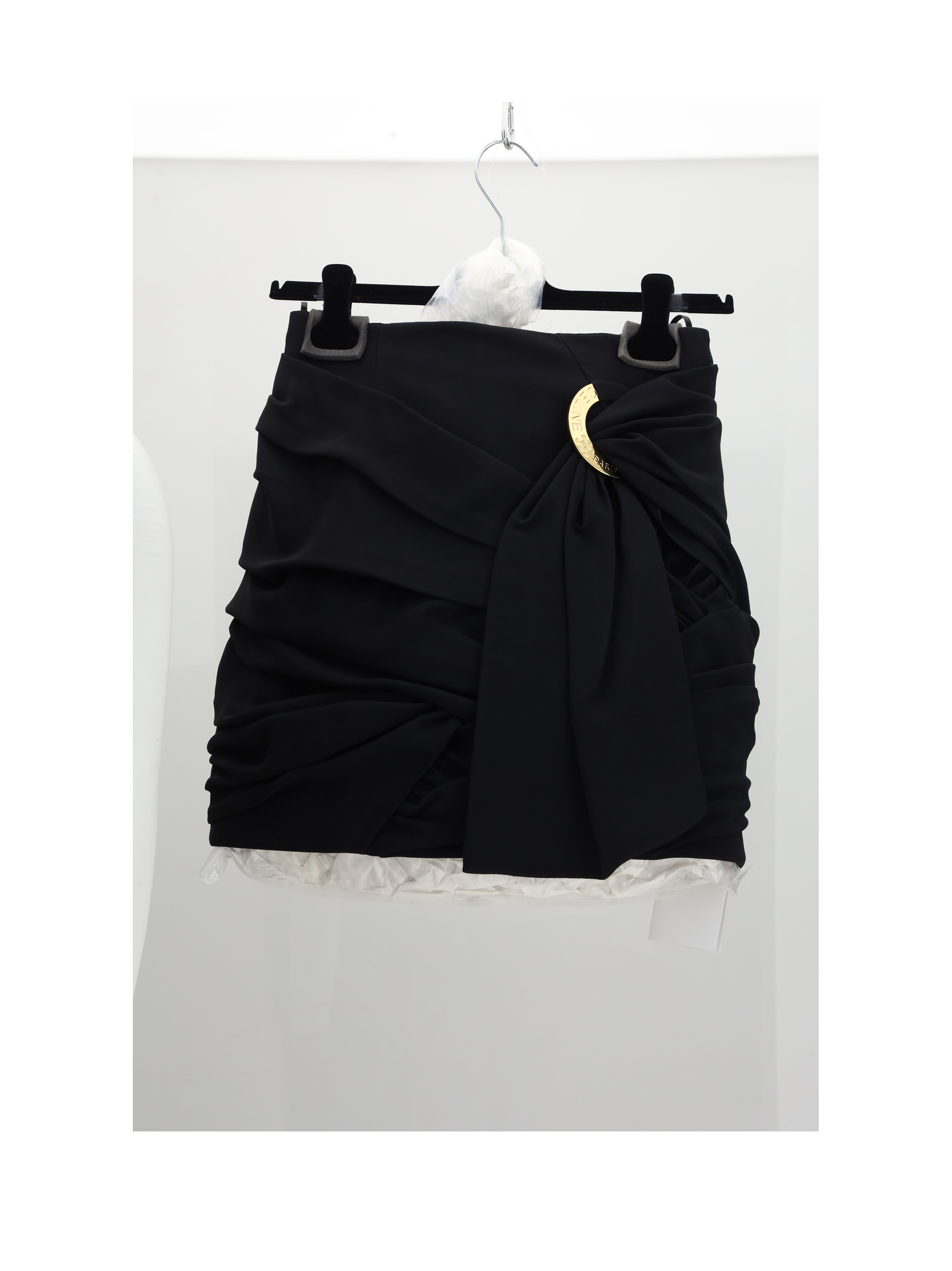 DRAPED MINI SKIRT