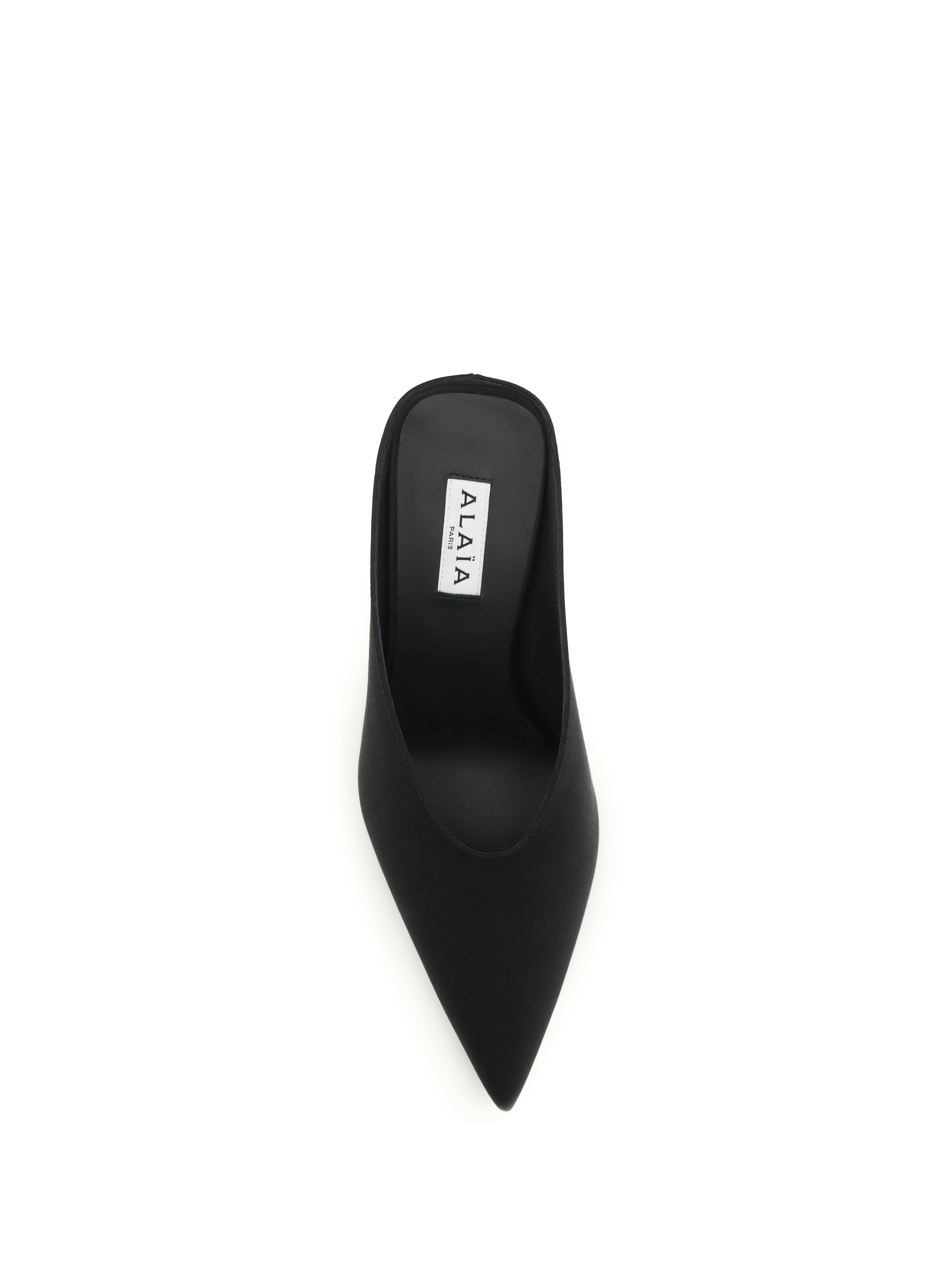 Satin wedge Mules