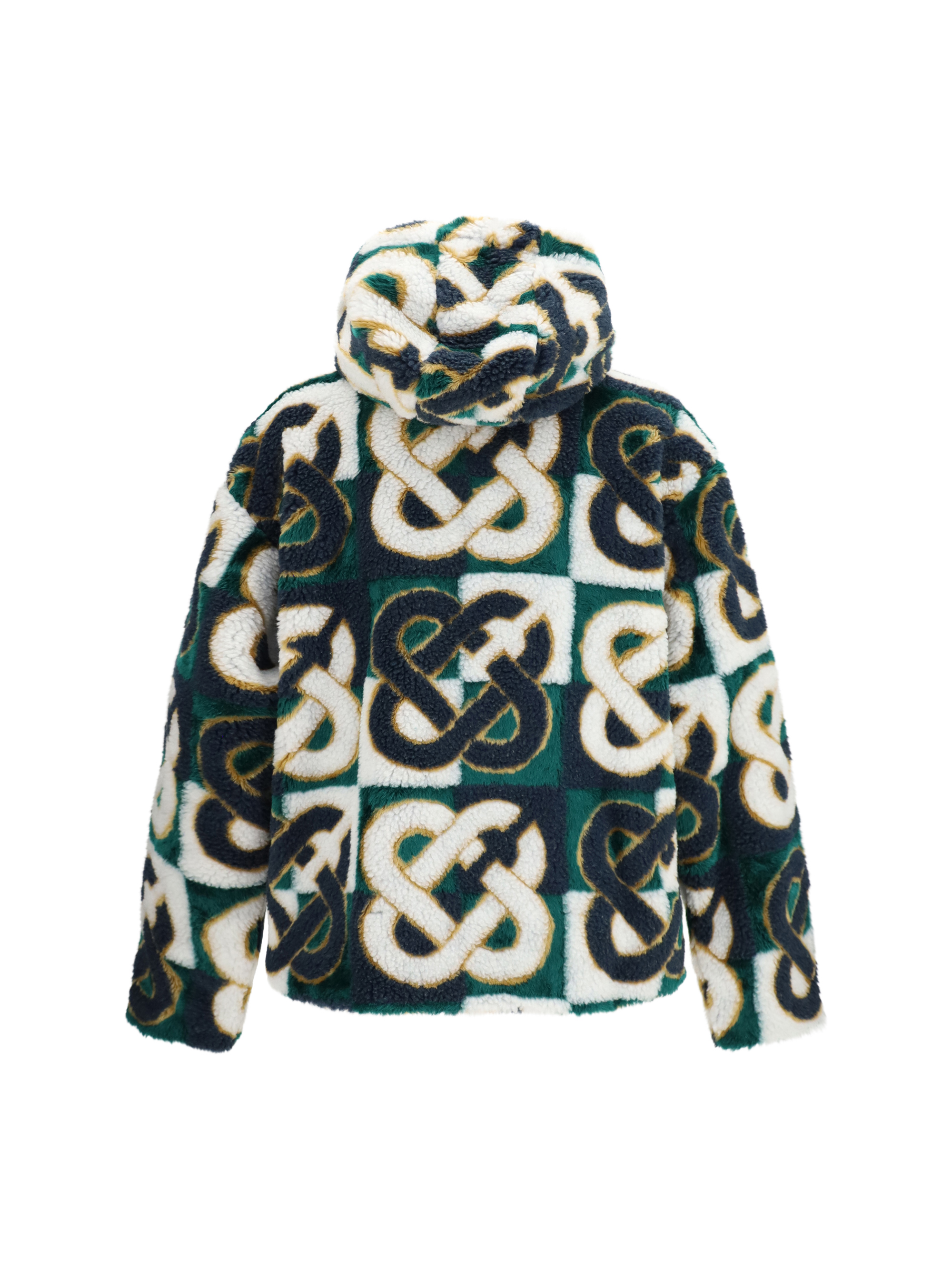 Monogram fleece Hooded Jacket