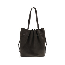 Scallop suede Shoulder Bag