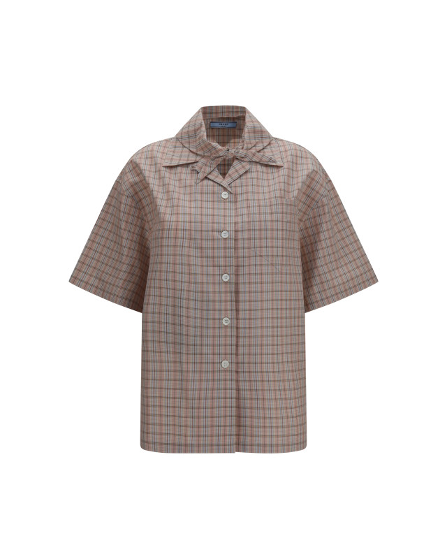 Short-sleeved Check Shirt