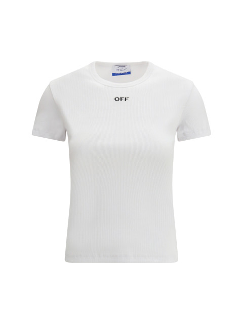 Off Stamp Rib Basic T-shirt