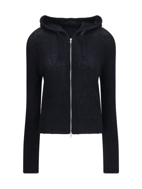 Alpaca-blend Zip-Up Hoodie
