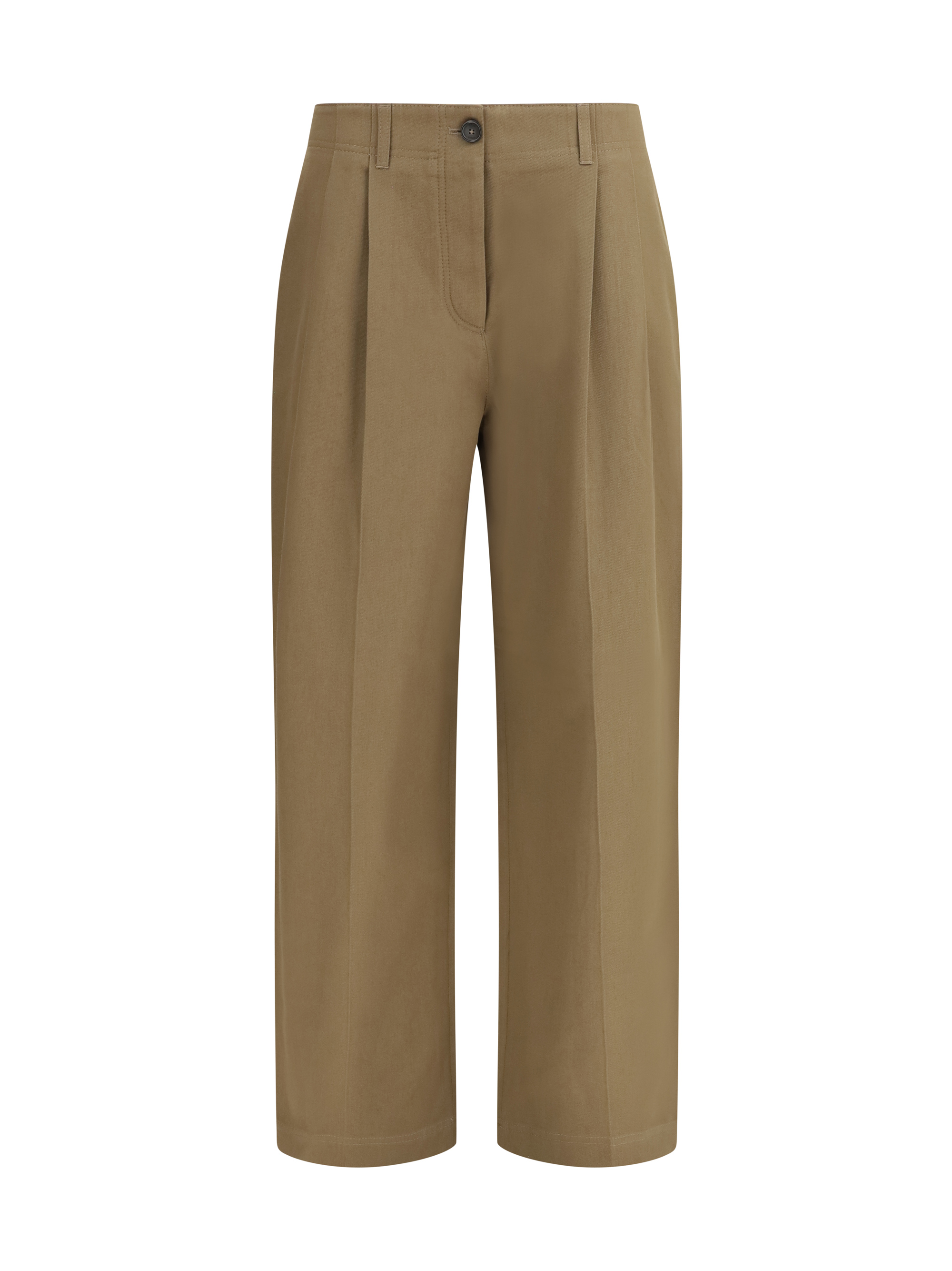 Straight-leg Pants in organic cotton