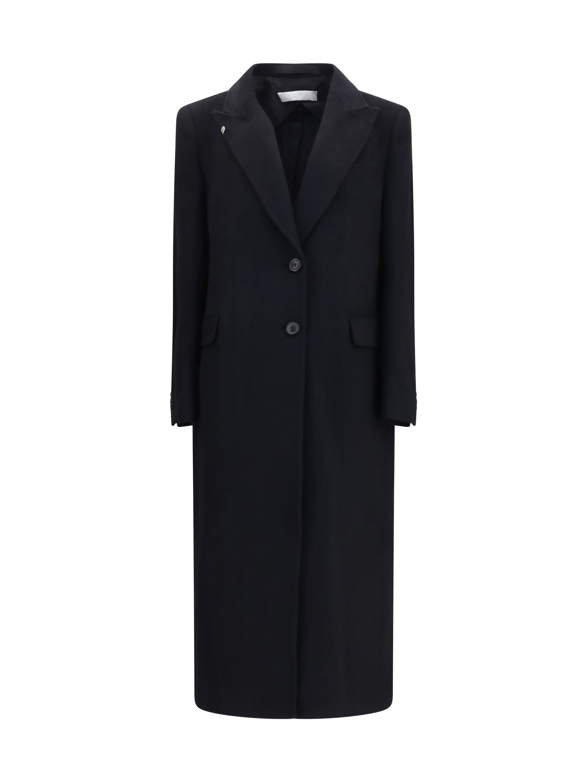Manta coat in mohair and wool blend