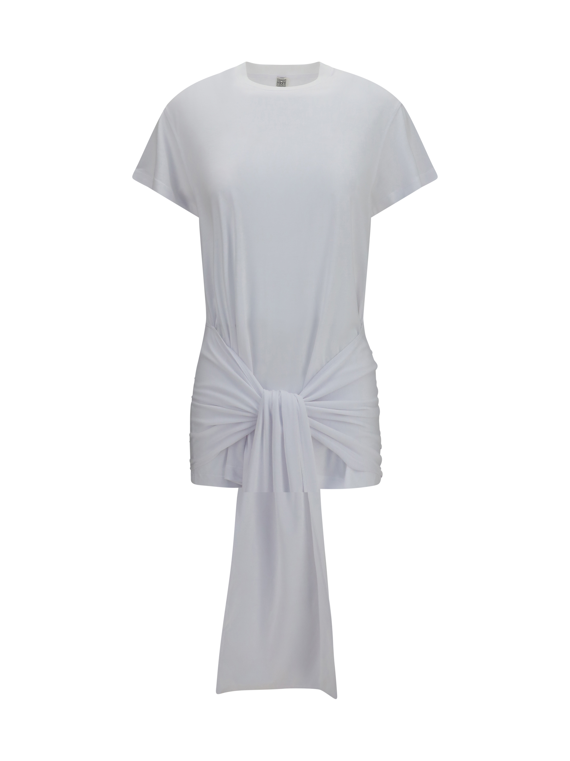 Draped-waist jersey T-shirt