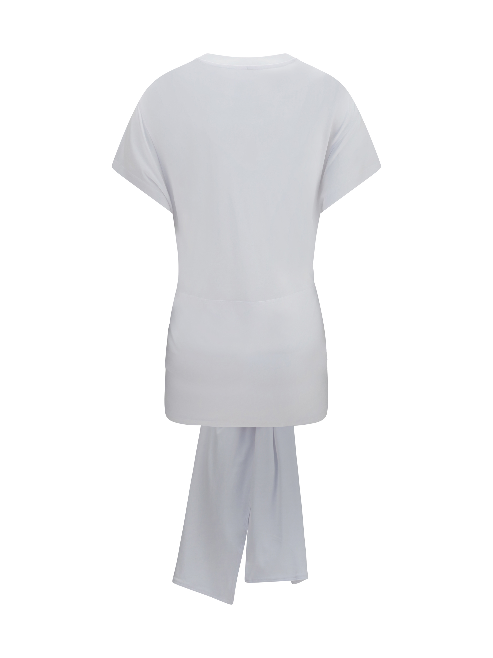 Draped-waist jersey T-shirt