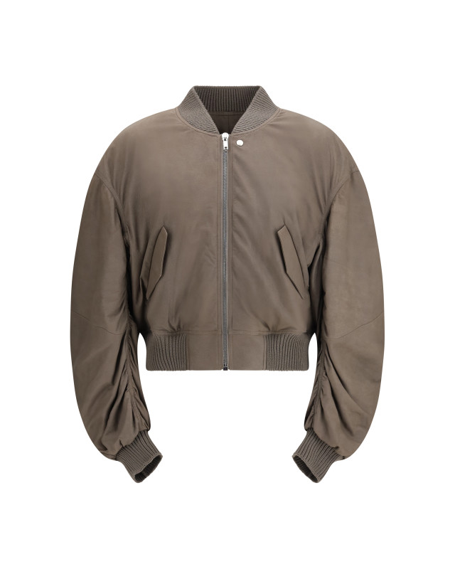 Secchia Flight Bomber in lambskin leather with padding