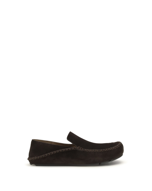 Rambla Loafers in suede calfskin