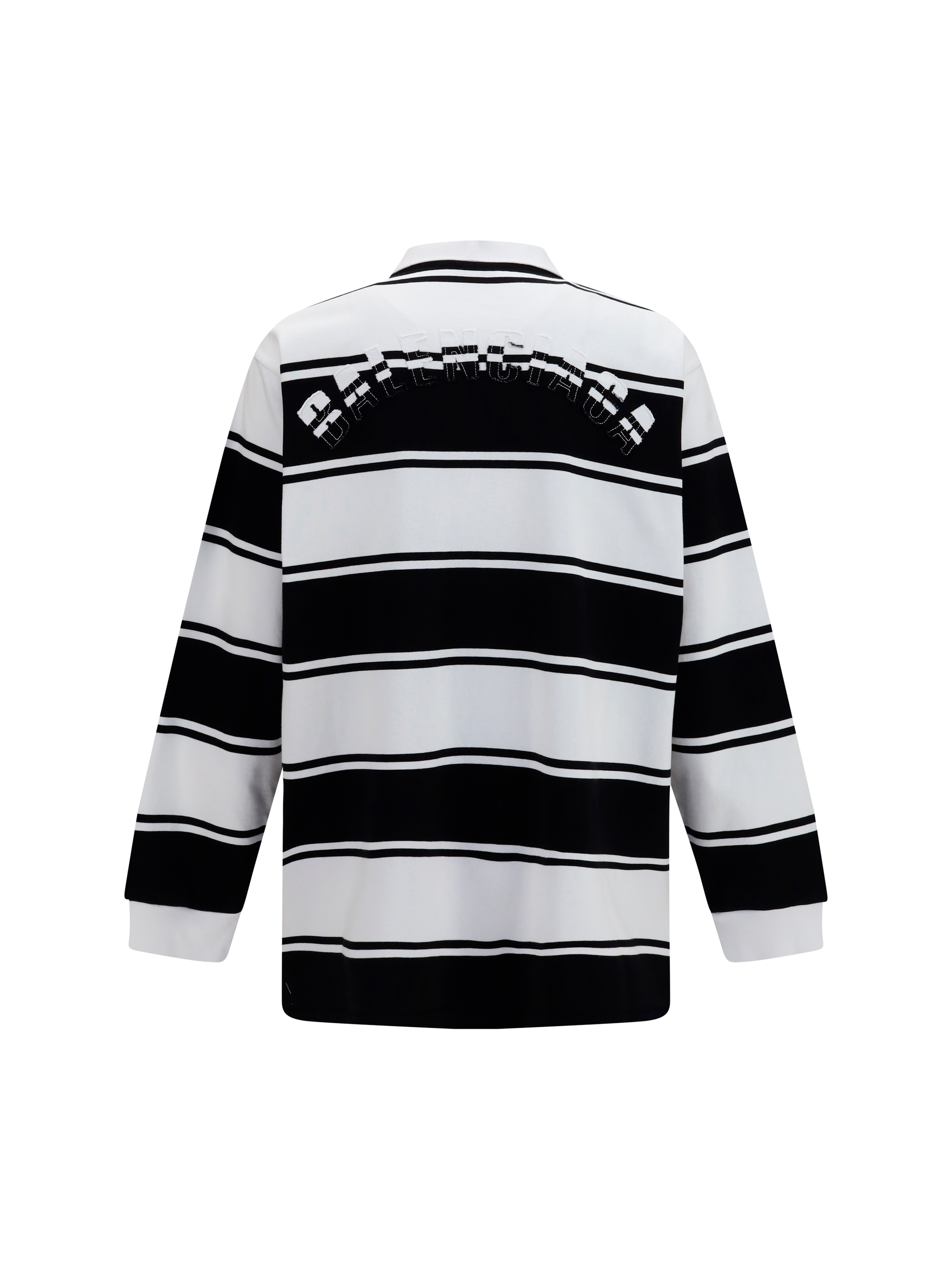 Striped long-sleeve Polo