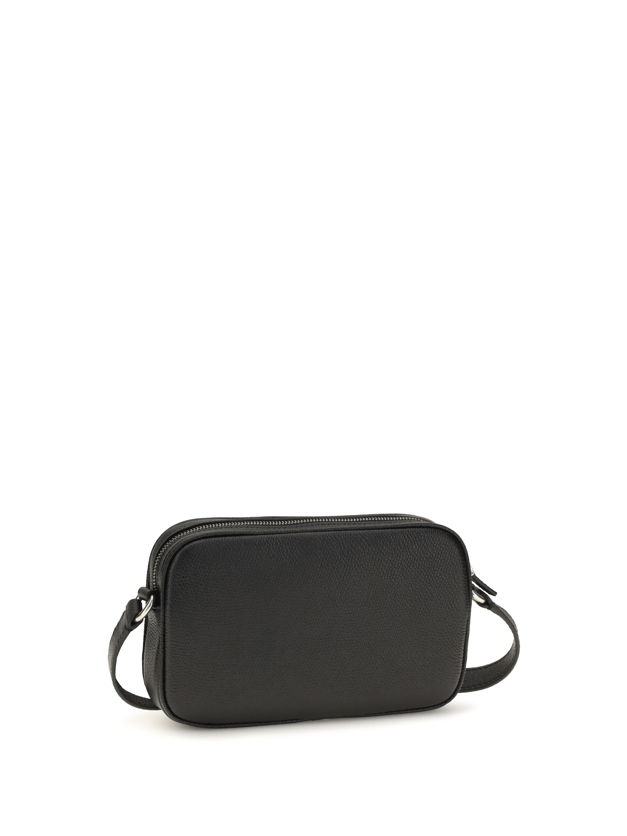 Grained leather Crossbody Bag with zip