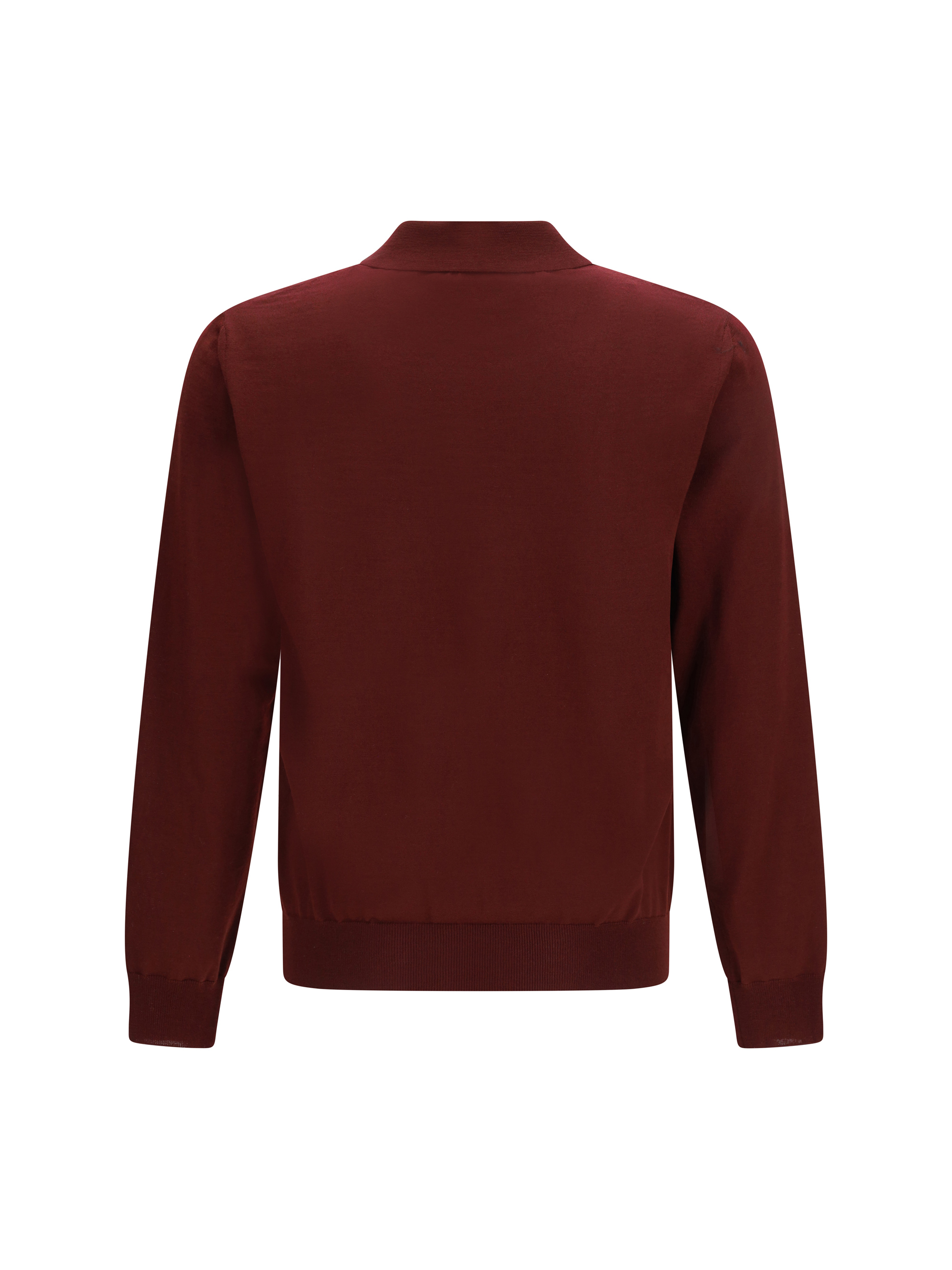 Wool Polo with VLogo embroidery