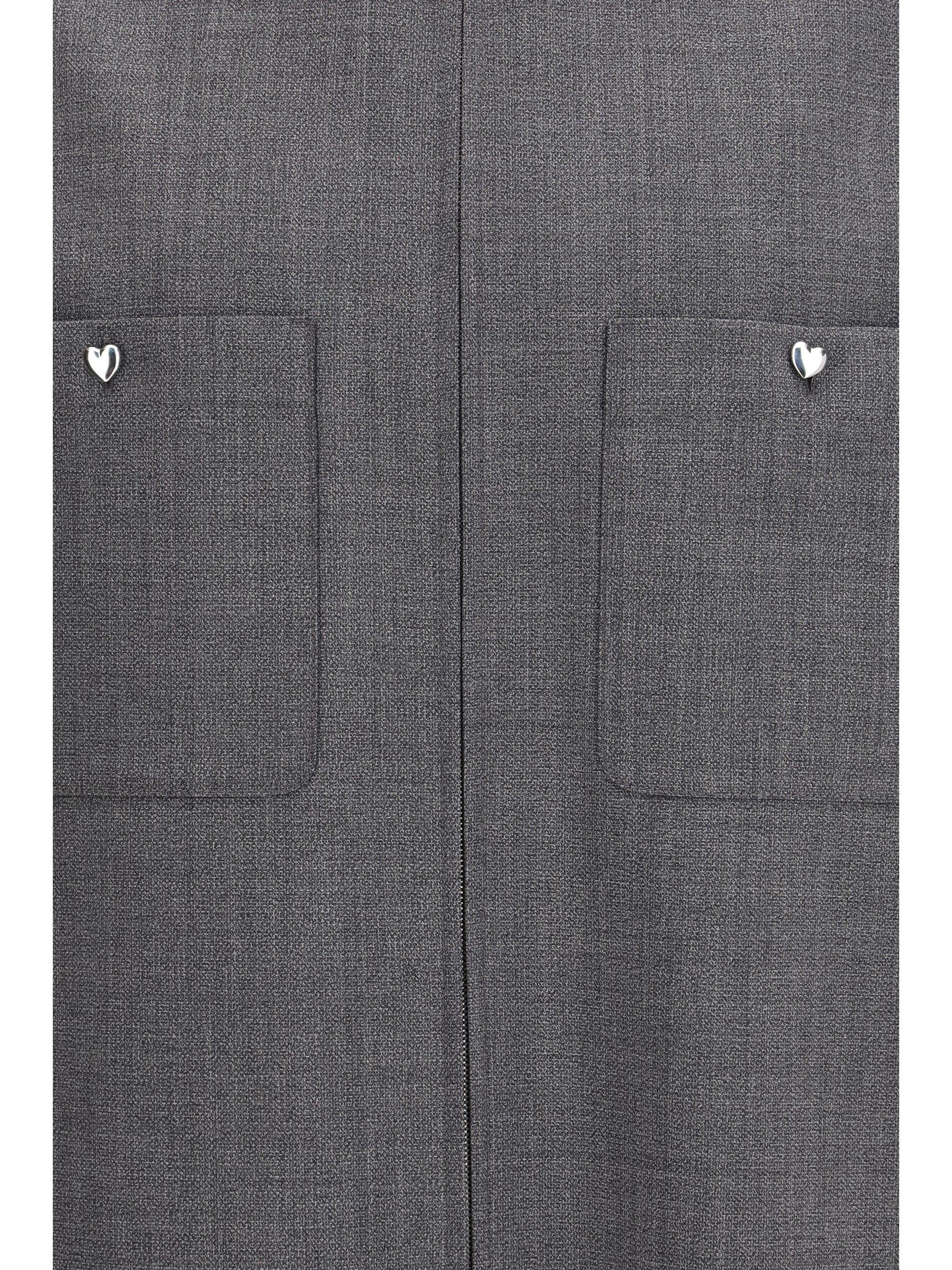 Mouliné wool shirt Jacket