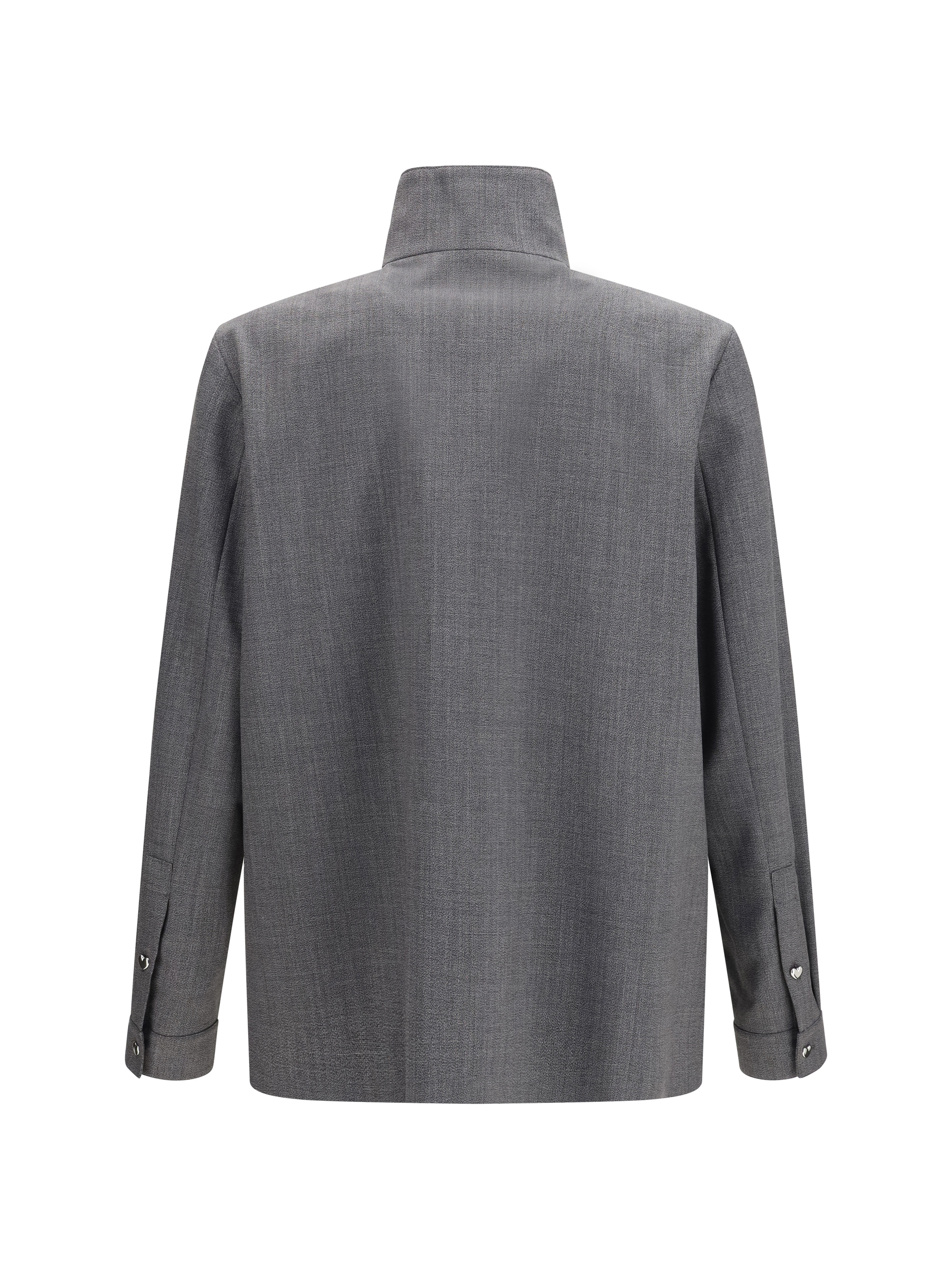 Mouliné wool shirt Jacket
