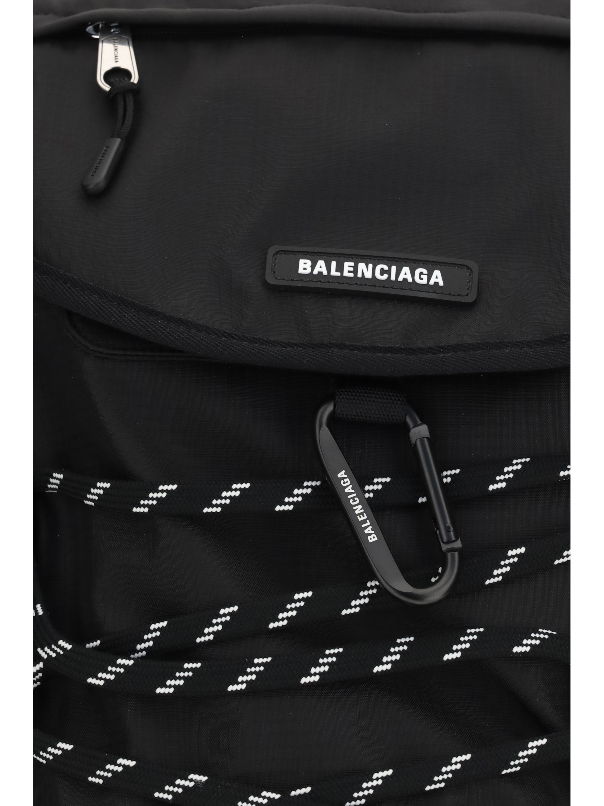 Metal carabiner detail Backpack
