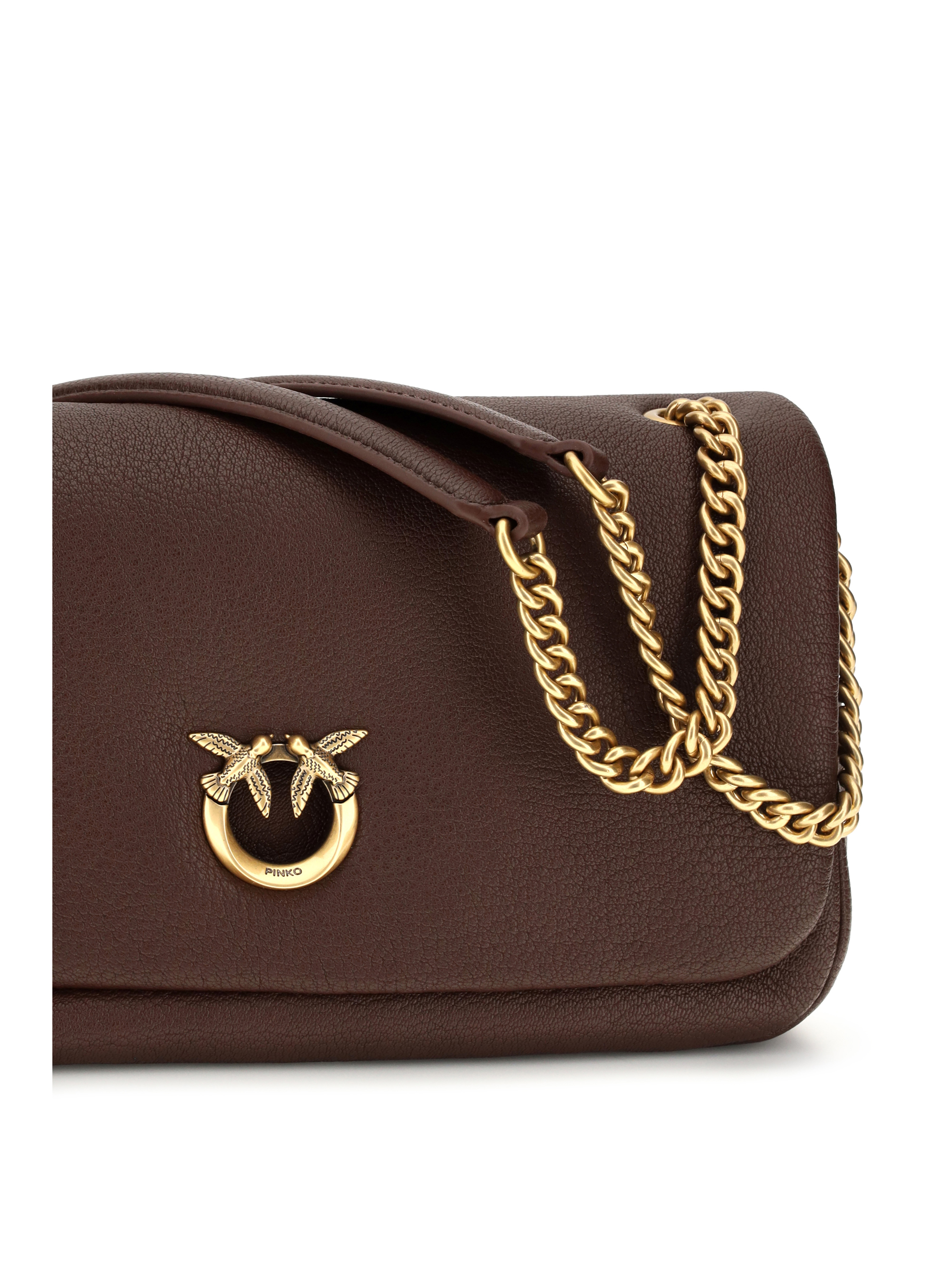 Love Birds Click Soft Horizontal leather Shoulder Bag