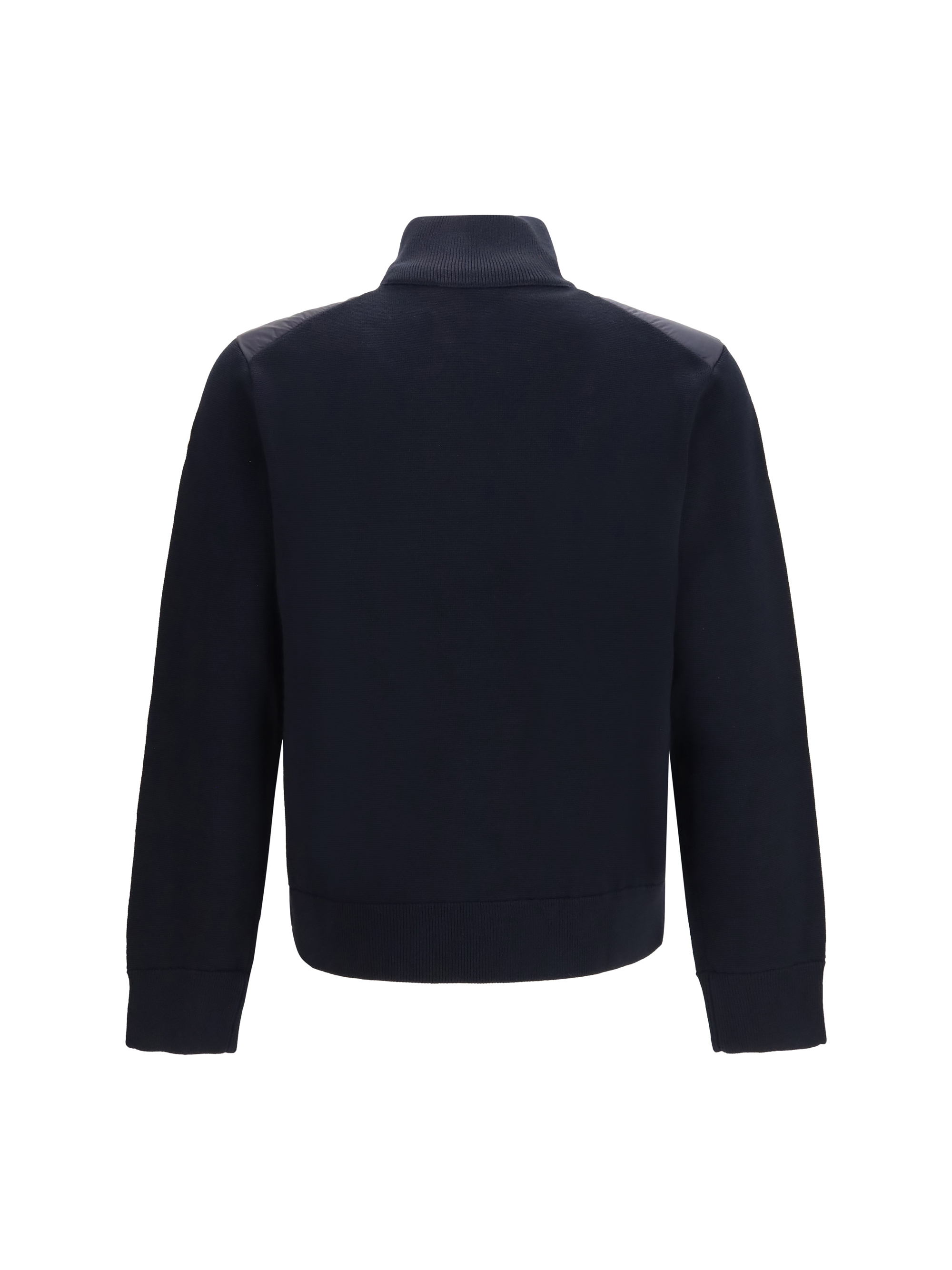 Cardigan with padded zip closure
