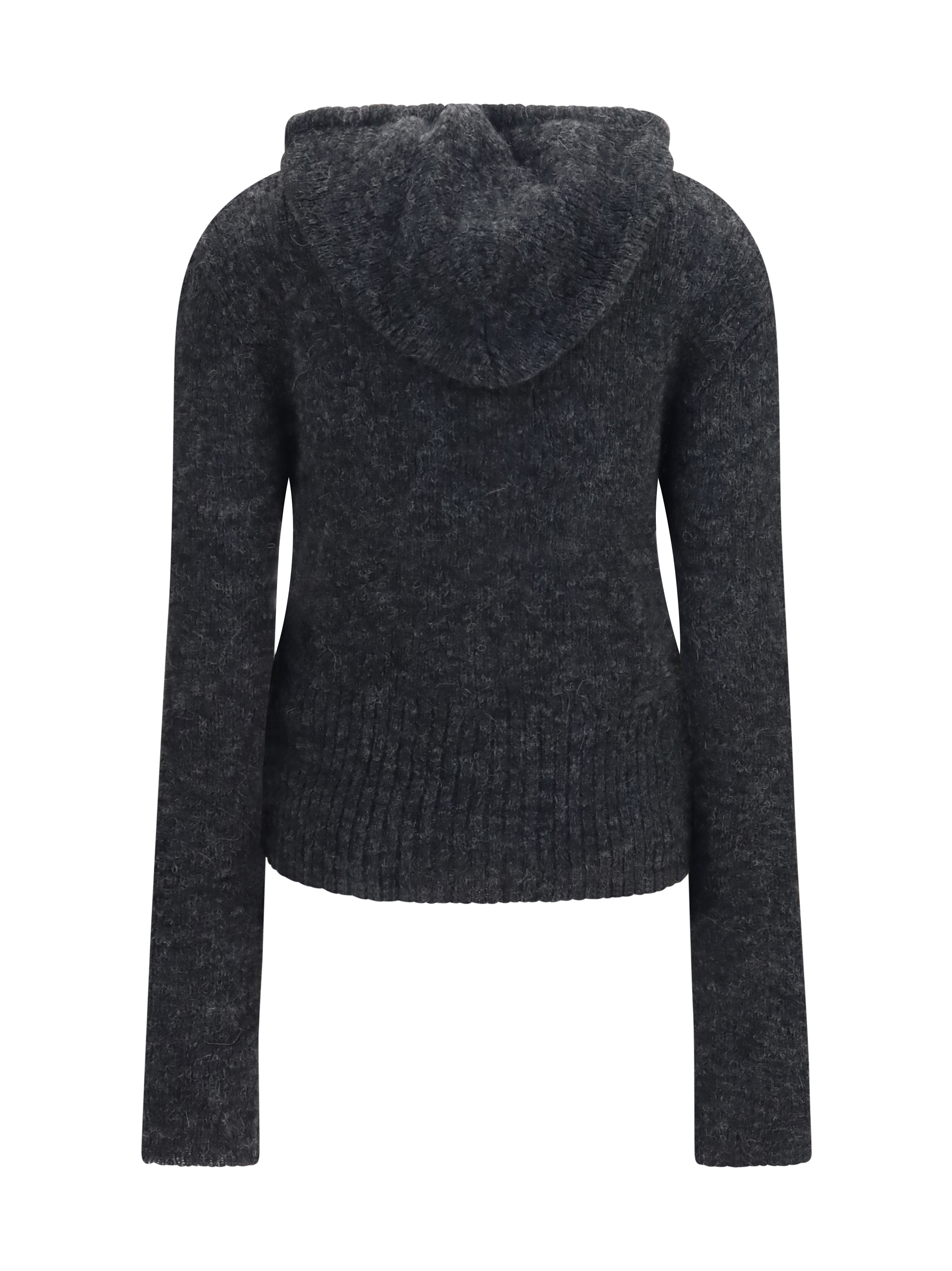 Alpaca-blend Zip-Up Hoodie