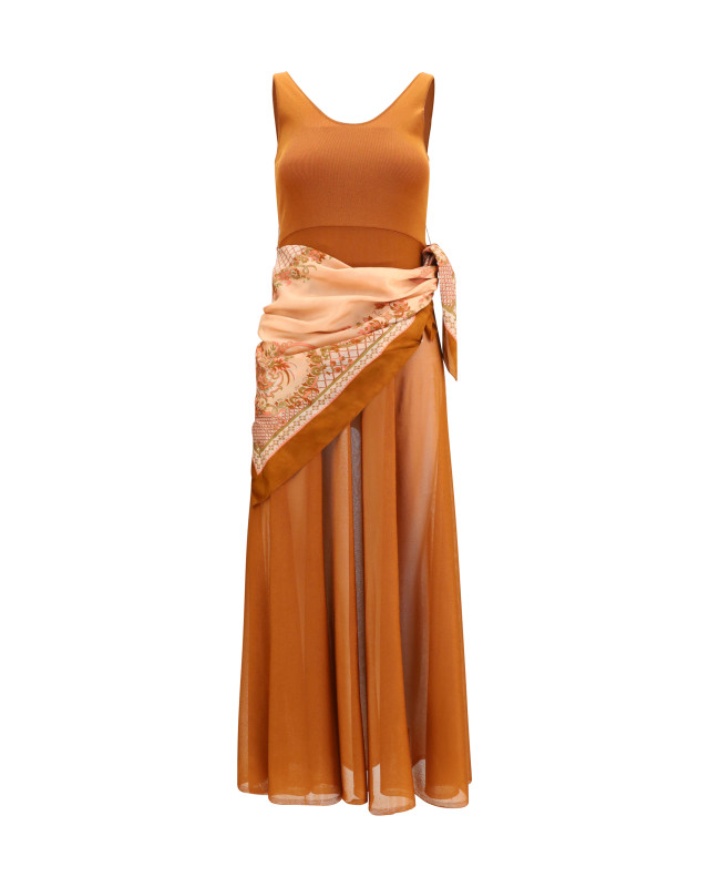 Aster scarf maxi Dress