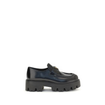 Brushed leather Loafers