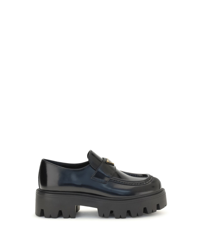 Brushed leather Loafers